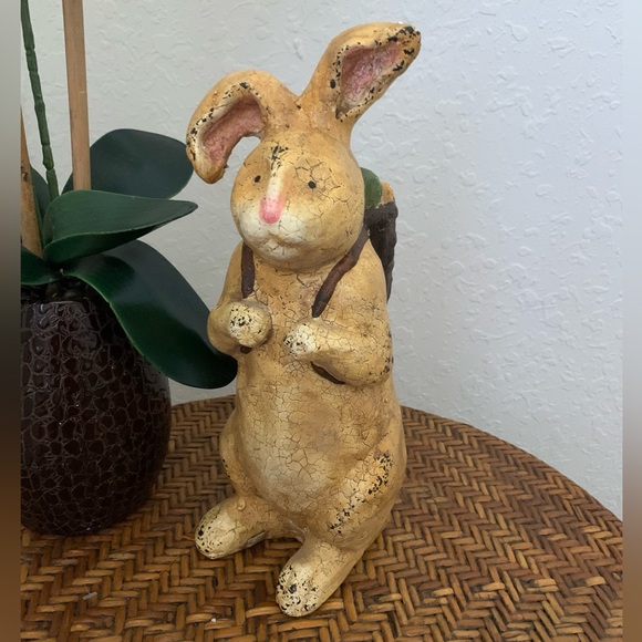 Vintage Charming Bunny Rabbit w Egg Backpack - Picture 9 of 11